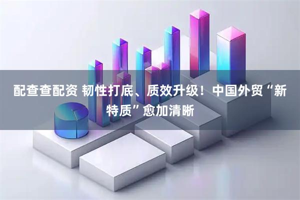 配查查配资 韧性打底、质效升级！中国外贸“新特质”愈加清晰